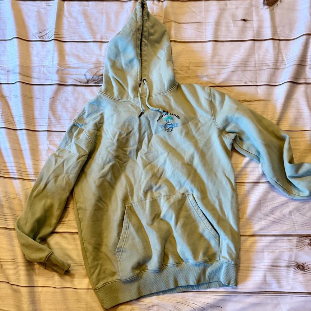 Bleubird Light Green Hoodie with Front Pocket